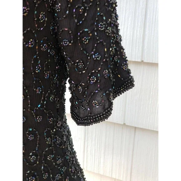 Stenay Beaded Top, Short Sleeve ~ Great for any Occasion ~ Size Large - Picture 3 of 5